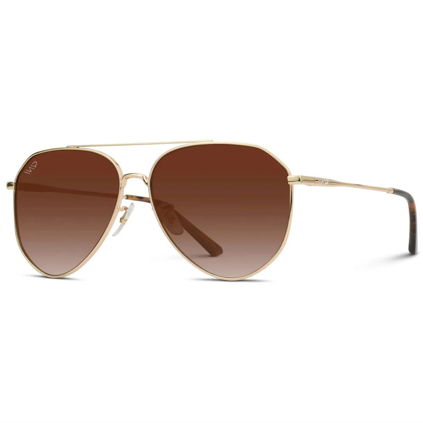Ramsey Gold Frame/Brown Lens Polarized Sunglasses