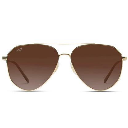 Ramsey Gold Frame/Brown Lens Polarized Sunglasses