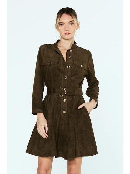 Olive Meadow Mini Dress