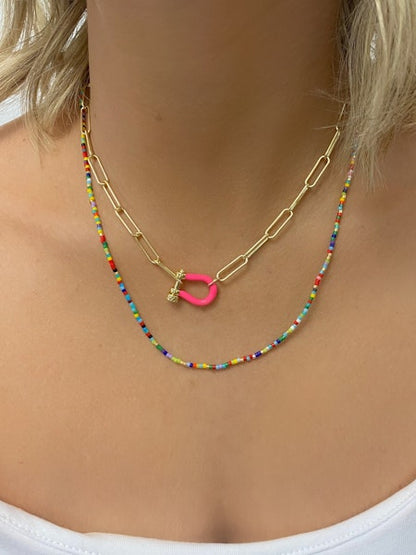 Funky Fresh Pink Necklace