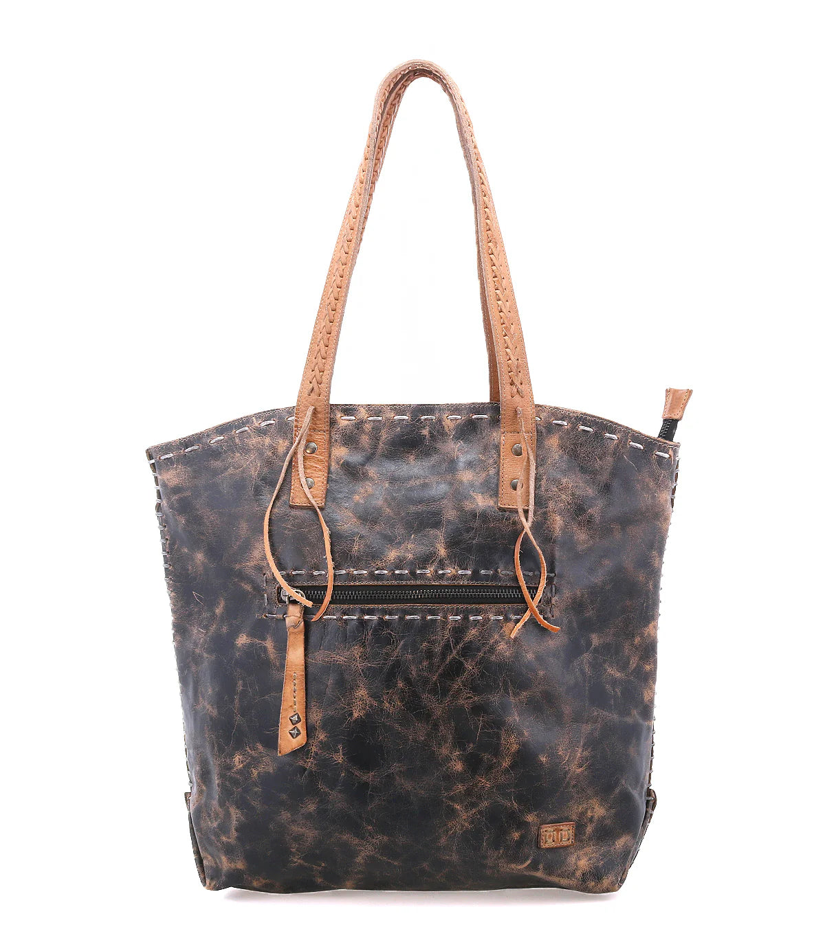 Barra II Black Lux Tan Rustic Handbag