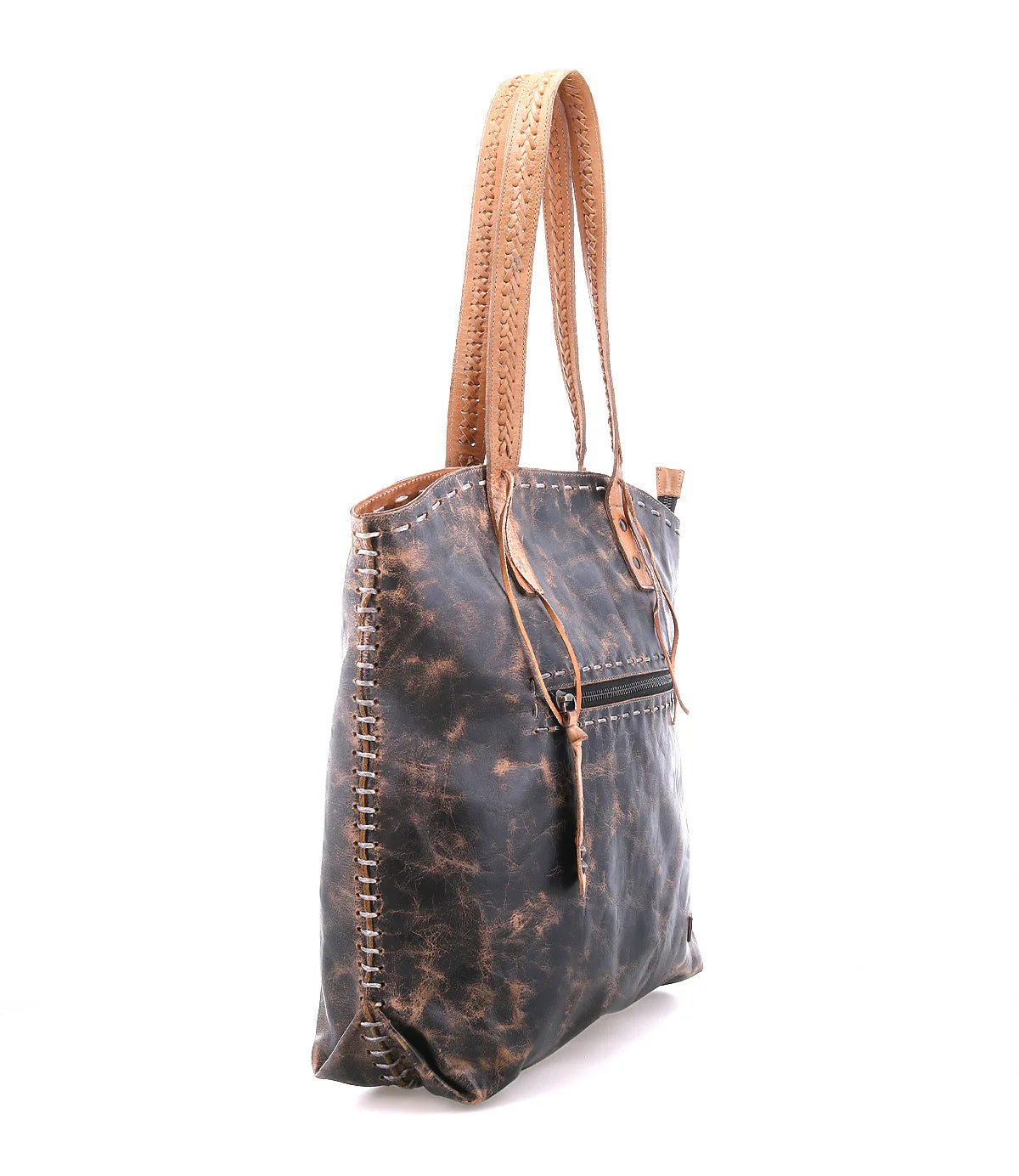 Barra II Black Lux Tan Rustic Handbag
