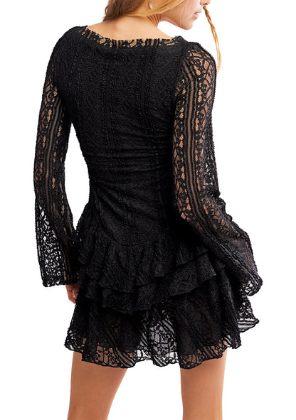 Tabby Black Lace Dress