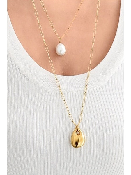 Double Down 2 Layers Necklace