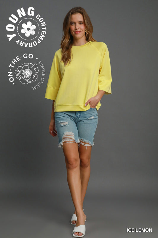 Classic Simplicity Ice Lemon Top