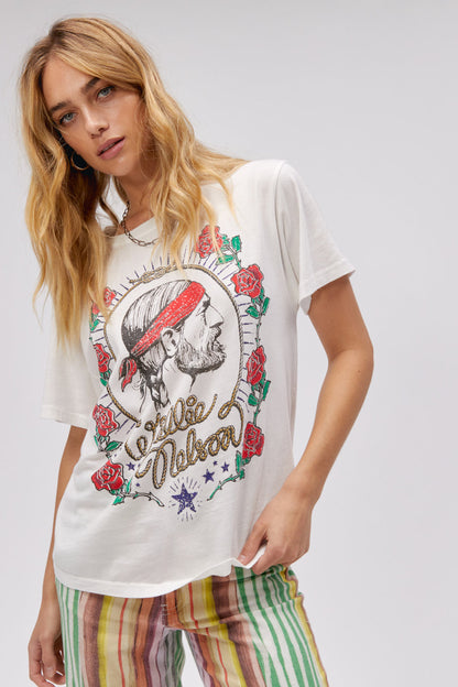 Willie Nelson Red Headed Stranger Boyfriend Tee