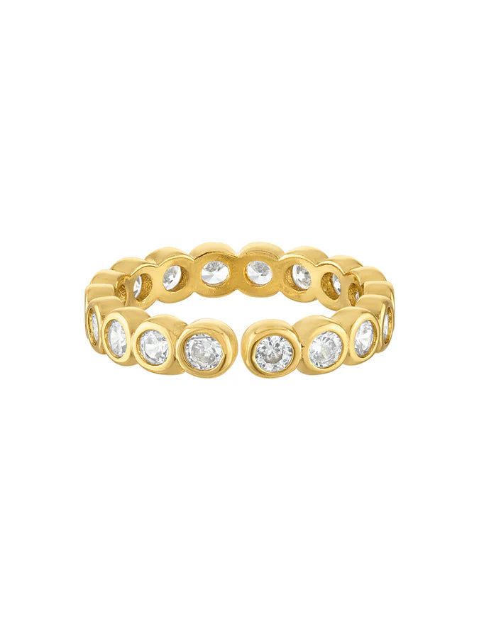 Cece Bezel Circle Ring