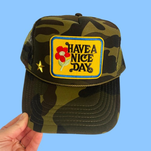 Have a Nice Day Patch Cap