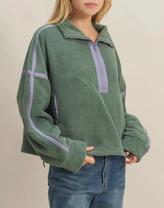 Keep It Cute Pistachio Pullover Top