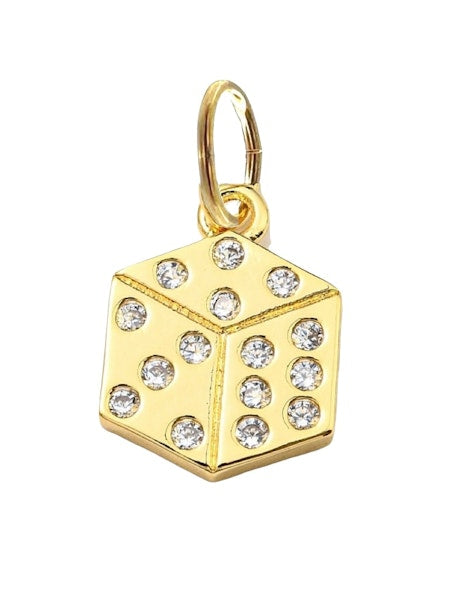 Dice Gold Charm