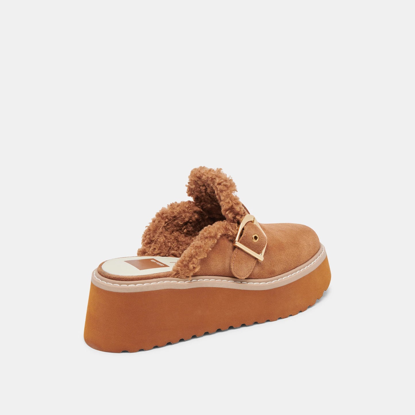 Lelani Plush Pecan Suede Clog