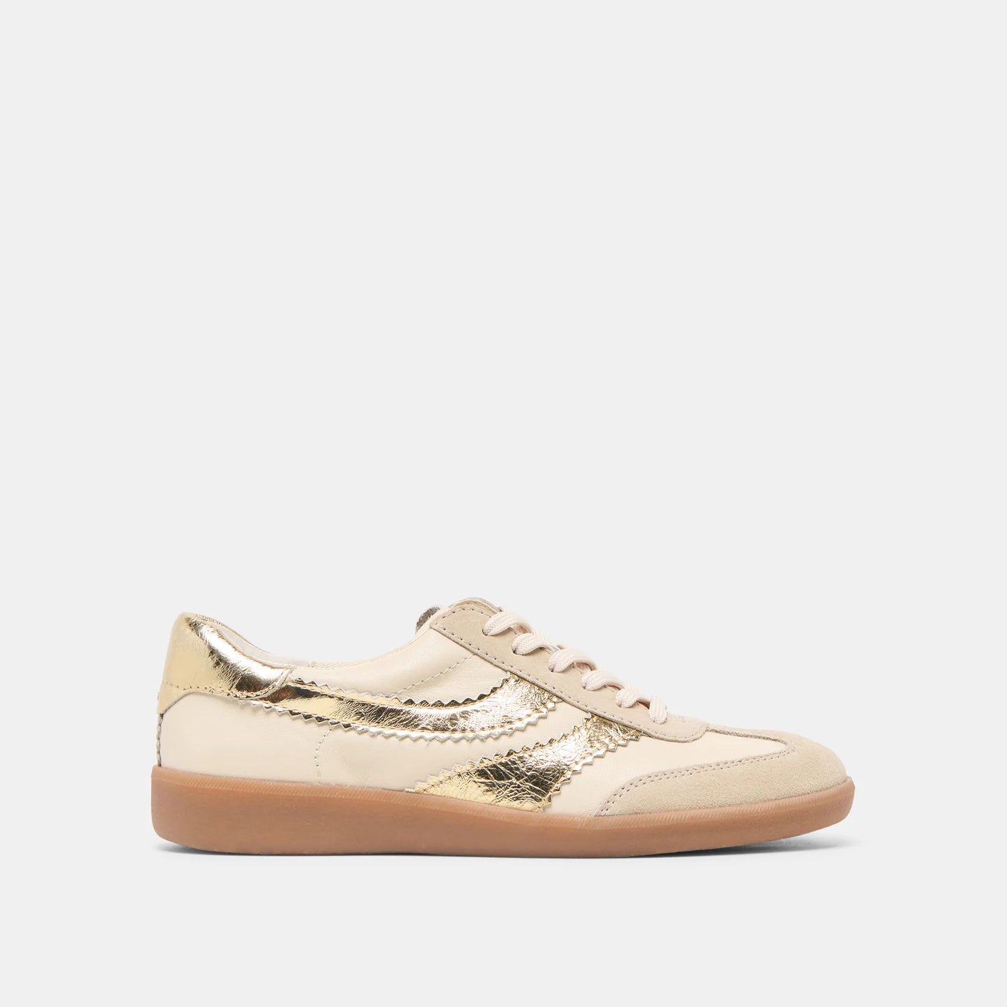 Merit White Gold Sneakers