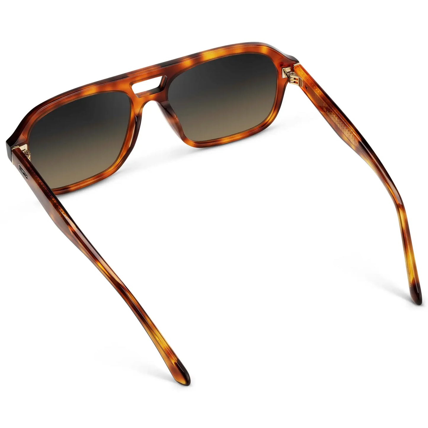 Ember Saddlewood Tortoise / Grey Brown Gradient Lens Polarized Sunglasses