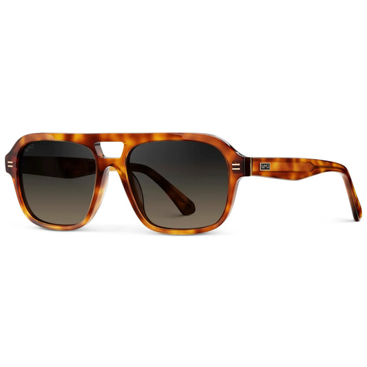 Ember Saddlewood Tortoise / Grey Brown Gradient Lens Polarized Sunglasses