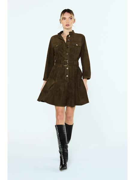 Olive Meadow Mini Dress