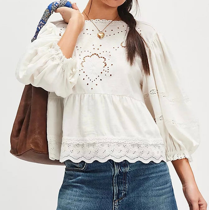 Bowie Reversible Ivory Top