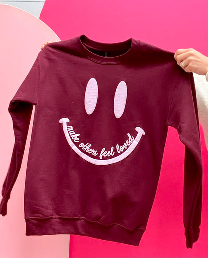 Make Others Feel Loved Smiley Sweatshirt