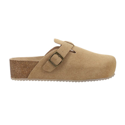 Qwest Taupe Platform Clog