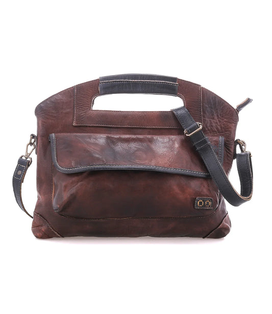 Greenway Teak Rustic Black Rustic Crossbody Clutch