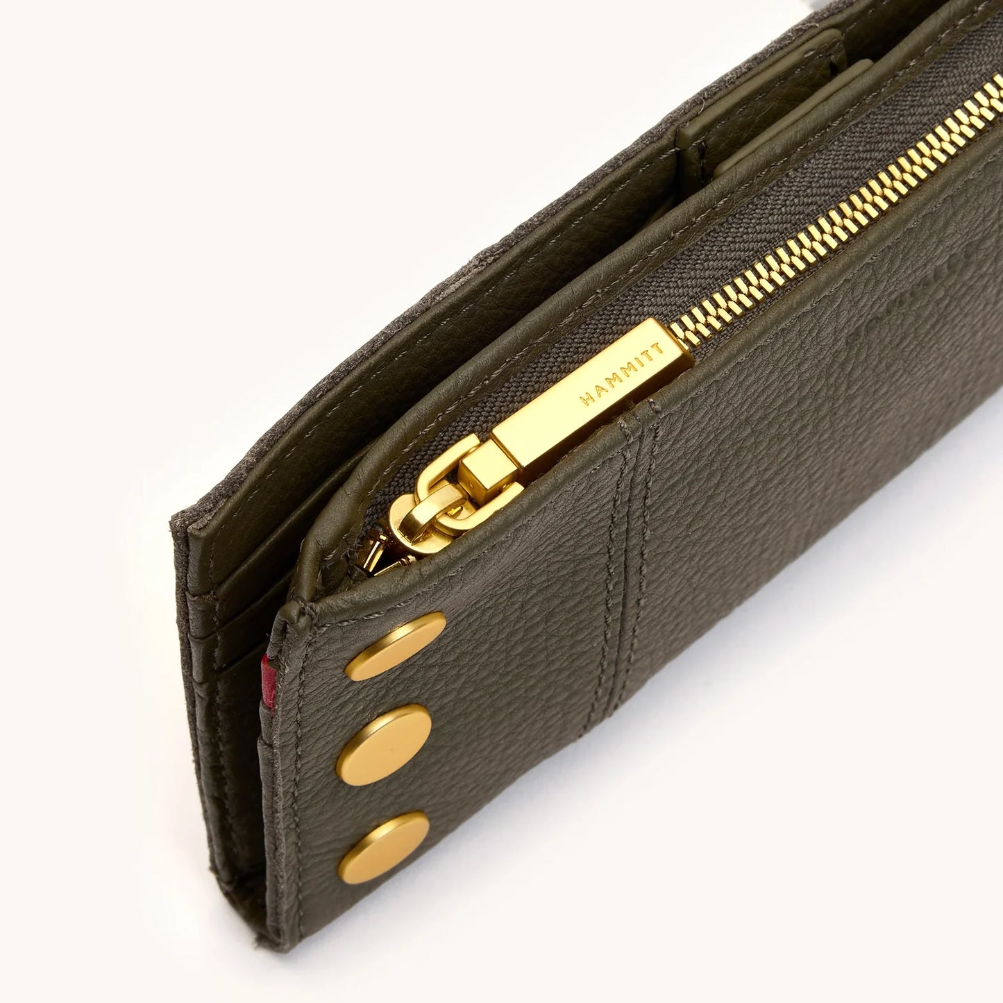 110 North Olive Brushed Gold Wallet