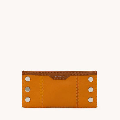 110 North Tailored Tangerine/Silver Wallet