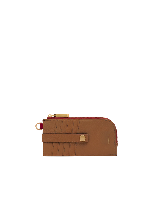 210 East Mahogany Pebble/Brushed Gold Wallet