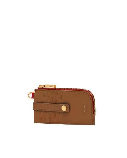 210 East Mahogany Pebble/Brushed Gold Wallet