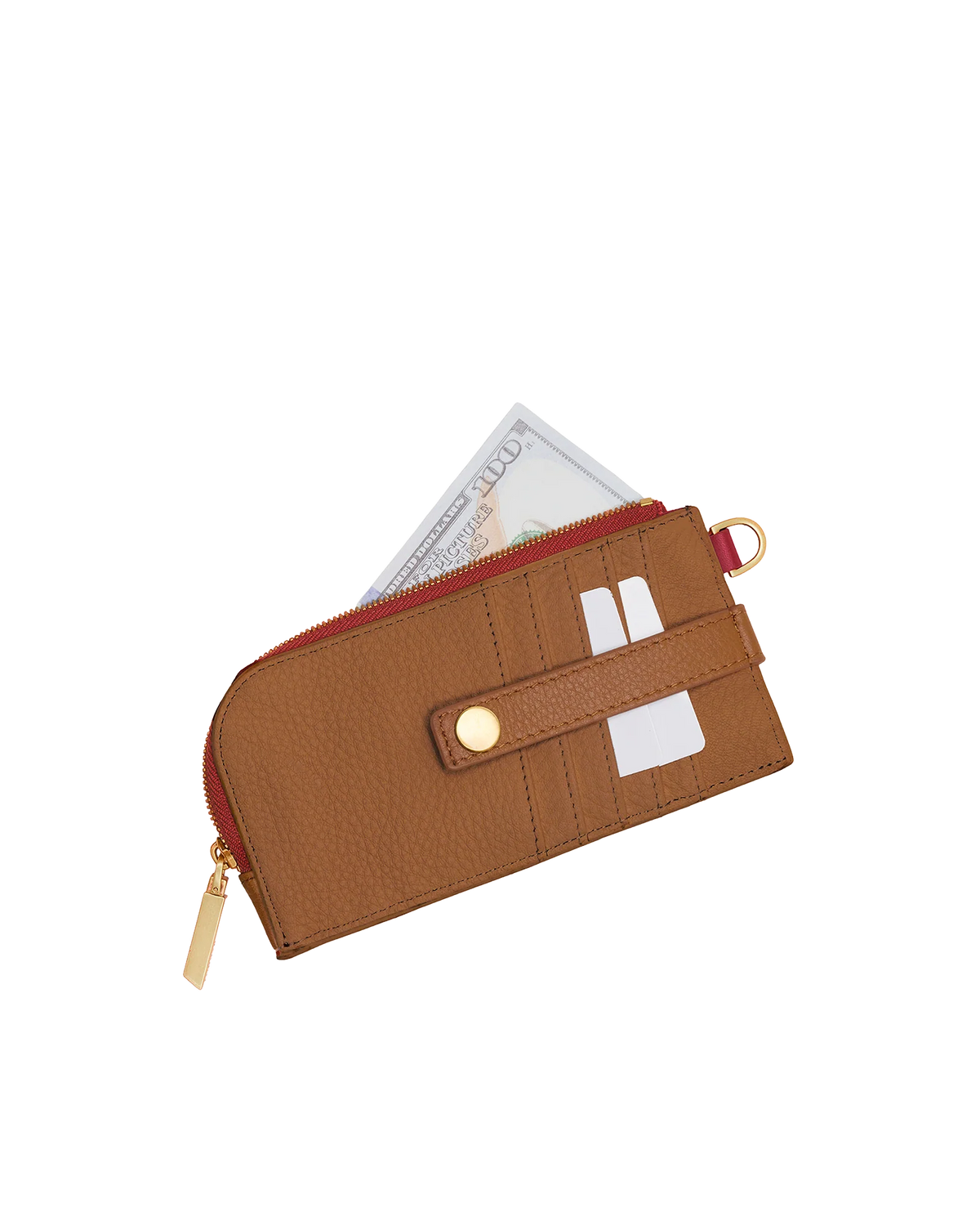 210 East Mahogany Pebble/Brushed Gold Wallet