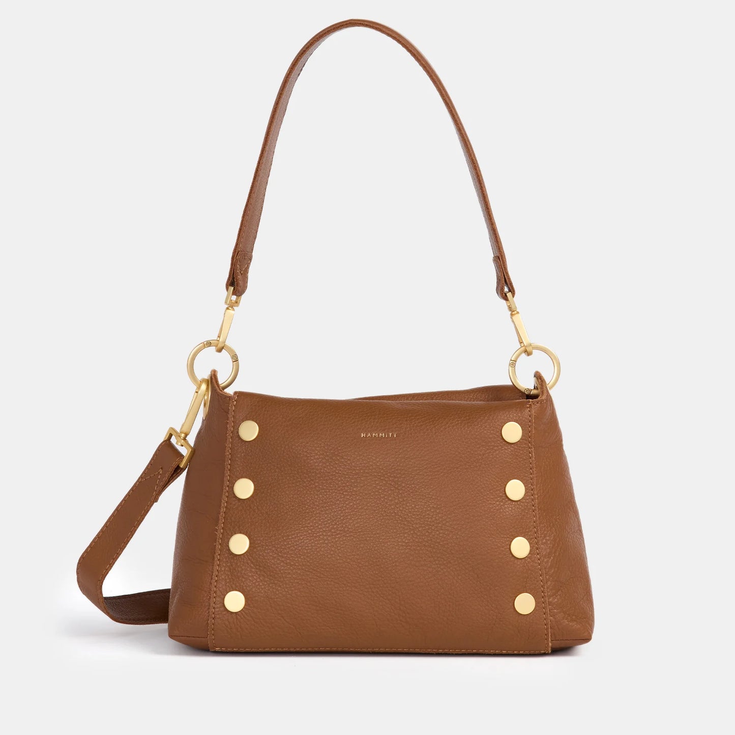 Bryant Med Mahogany Pebble/Brushed Gold Handbag