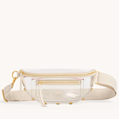 Charles Medium Clear Calla Lily White/Brushed Gold Crossbody