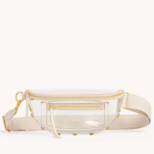 Charles Medium Clear Calla Lily White/Brushed Gold Crossbody