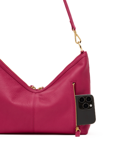 Grace Med Calypso Suede/Gold Handbag
