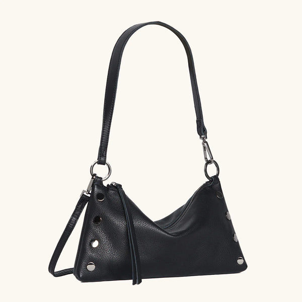 Kyle Med Black/Gunmetal Handbag – Ribbon Chix
