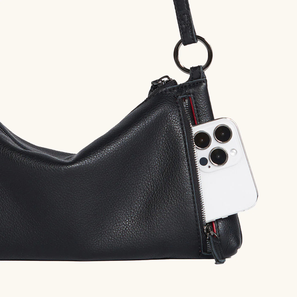 Kyle Med Black/Gunmetal Handbag