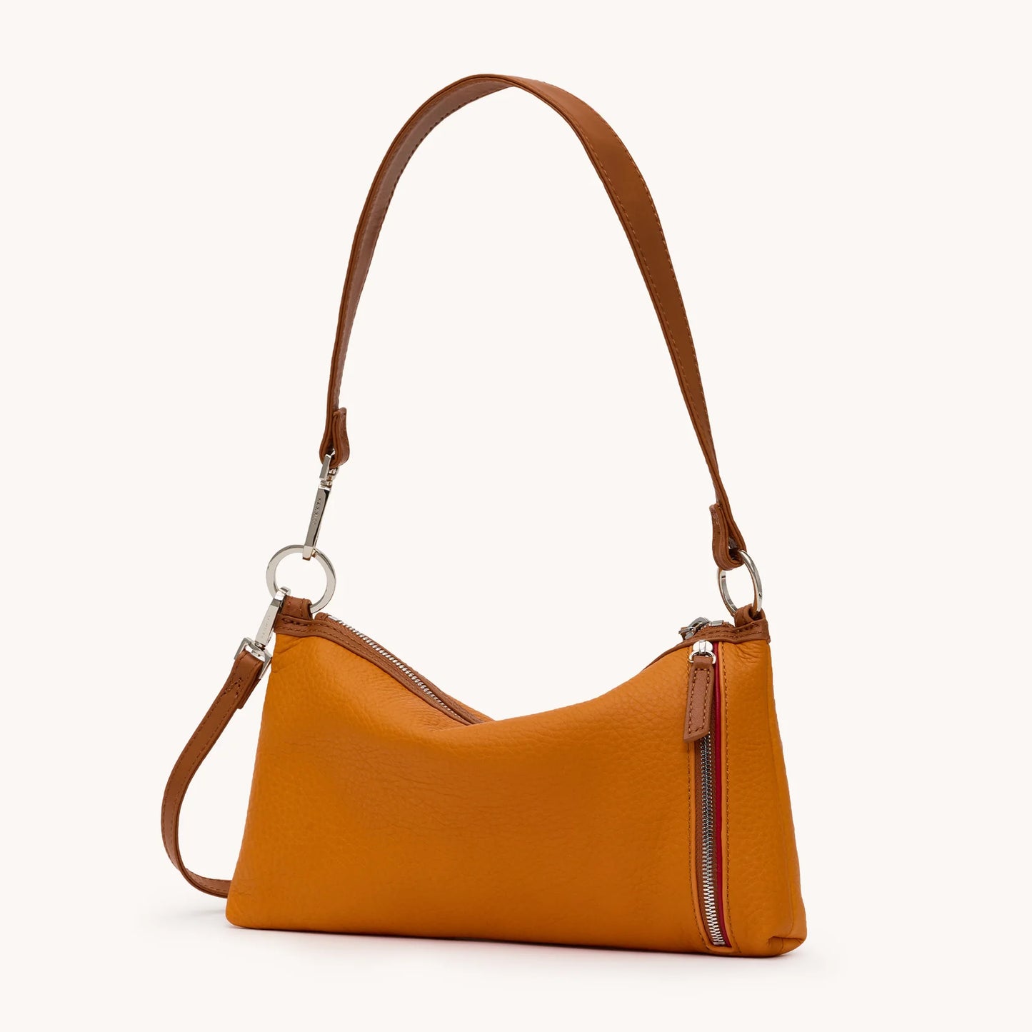 Kyle Small Tailored Tangerine/Silver Handbag