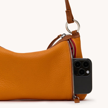 Kyle Small Tailored Tangerine/Silver Handbag