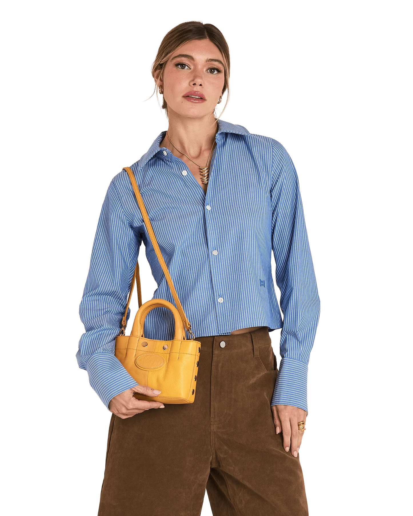 Olympia Double Yellow/Gold Mini Tote