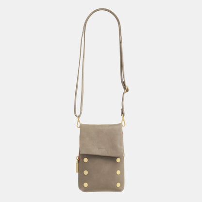 VIP Mobile Pewter/Brushed Gold Red Zip Handbag