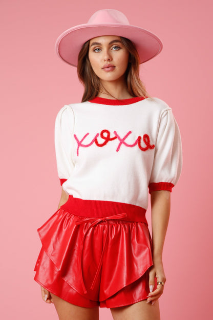 Kisses and Hugs Sweater Top