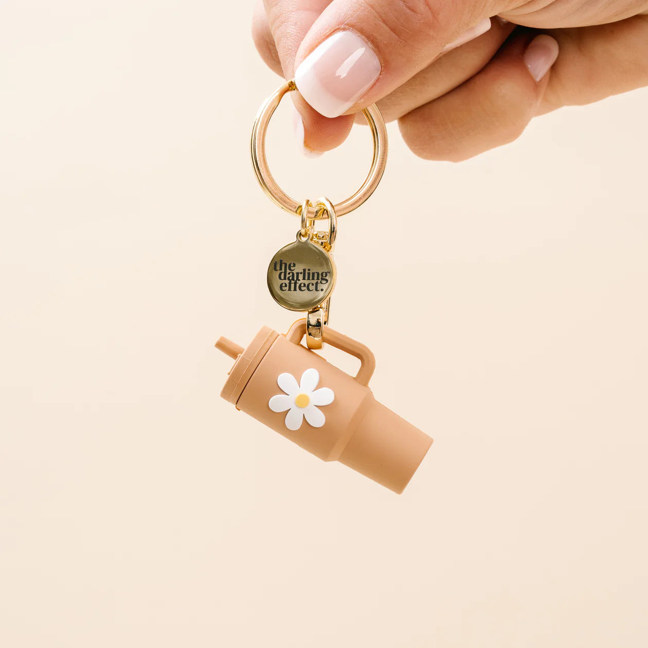 Tiny Tumbler Sandstone Keychain