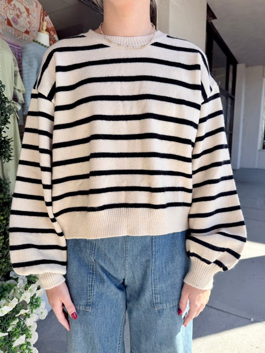 Forward Focus Black Sweater