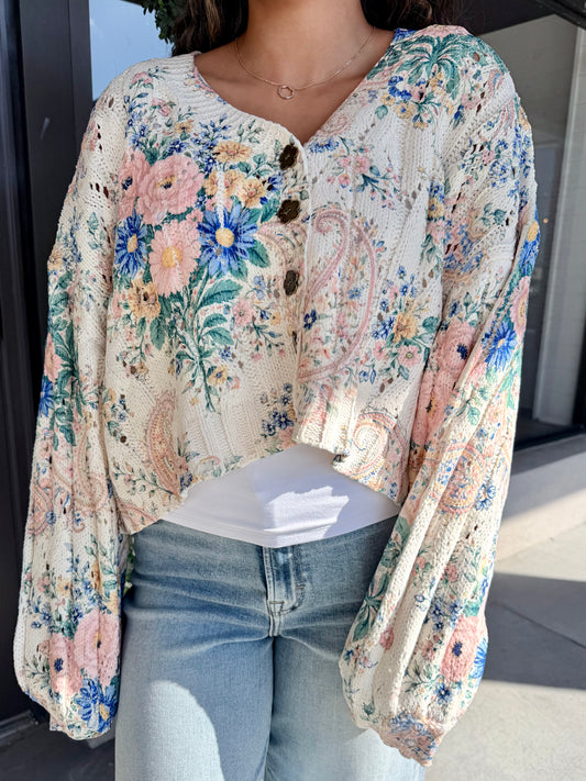 Floral Whispers Cardigan