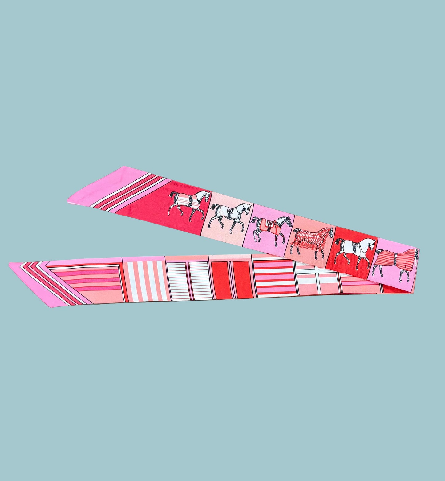 Elegant Horse Pink Scarf