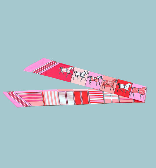 Elegant Horse Pink Scarf