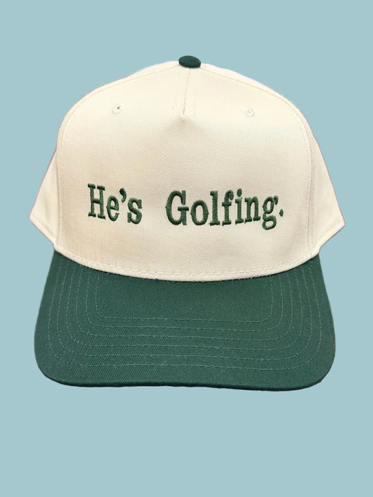 He's Golfing Cap
