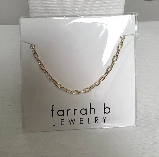 Keepsakes Carabiner Necklace in White by Farrah B