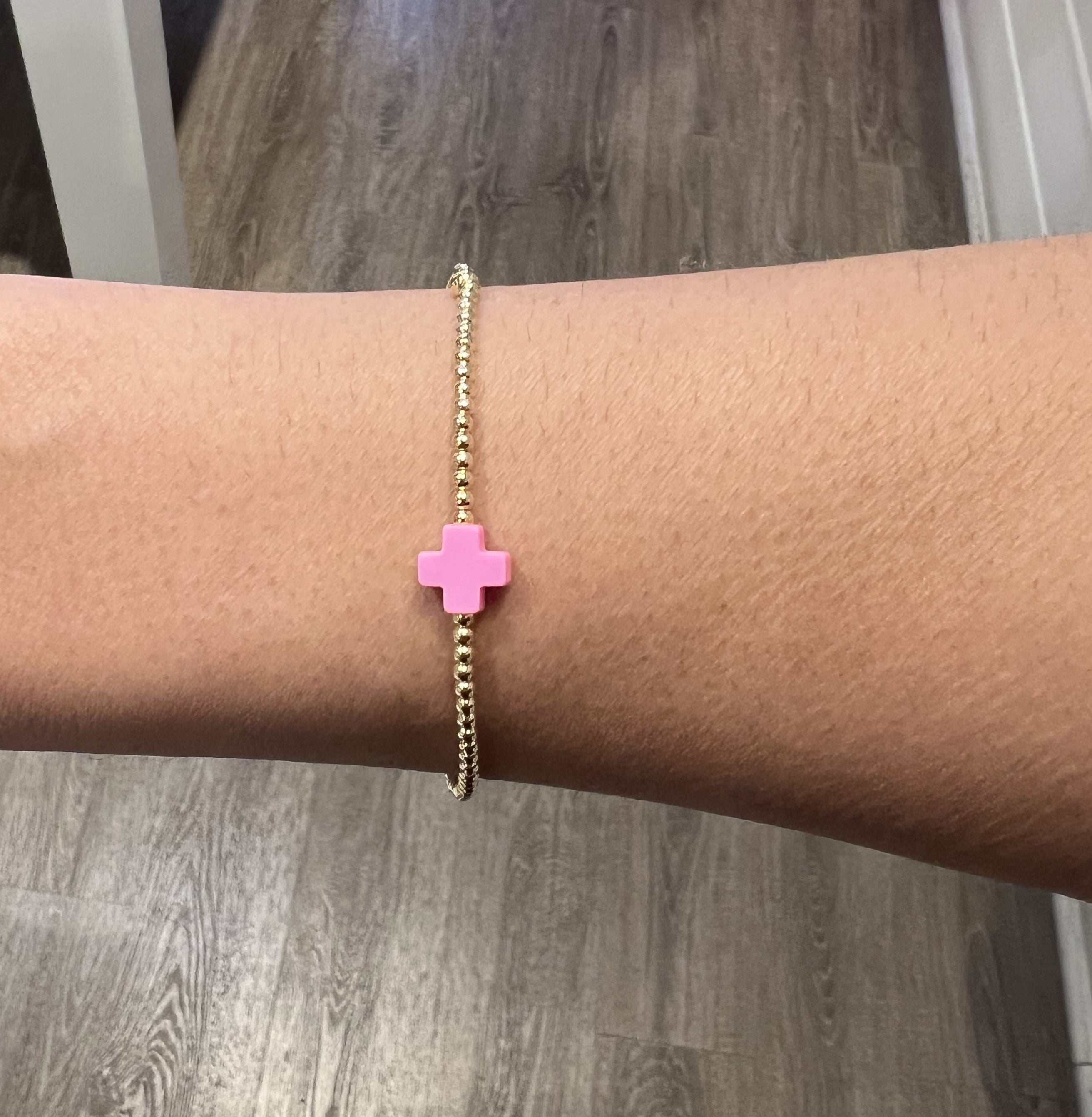 14k Solid Gold Cross Bracelet | Religious Bracelets for Women in 14k Gold –  Gelin Diamond