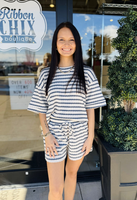 Pretty Linear Denim Set