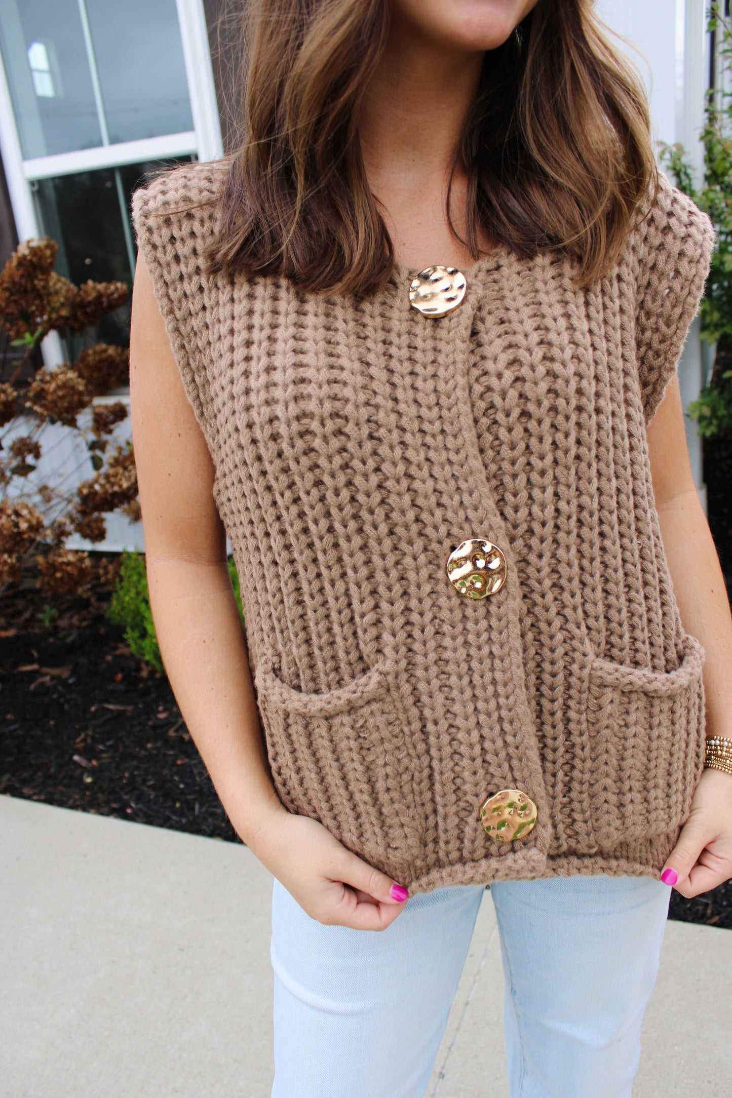 Meant Every Word Mocha Sweater Top