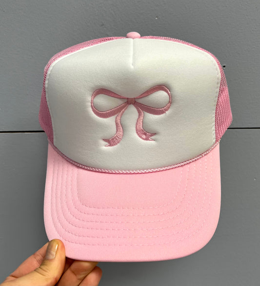 Girly Bow Pink Cap